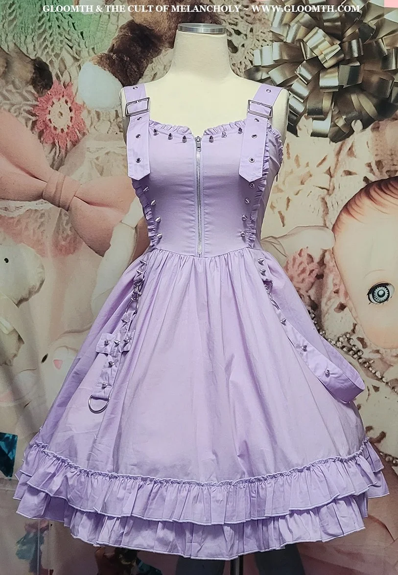 ビスクドール　❤️パープルアイの可愛いBru•Jne ❤️ リプロ Bruise Lavender Spiked JSK Dress — Gloomth